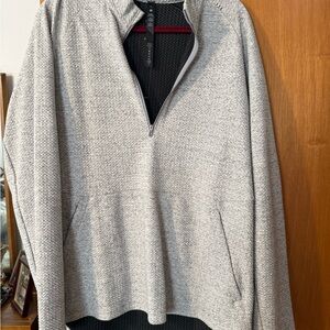 Lululemon Athletica Heather Gray Zip-Up Sweater
